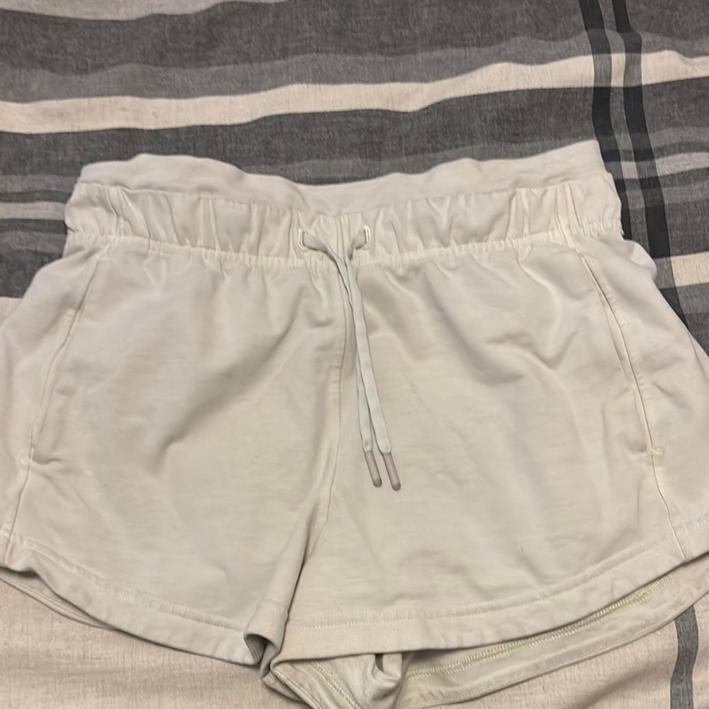 Women's Classic White Athletic Shorts